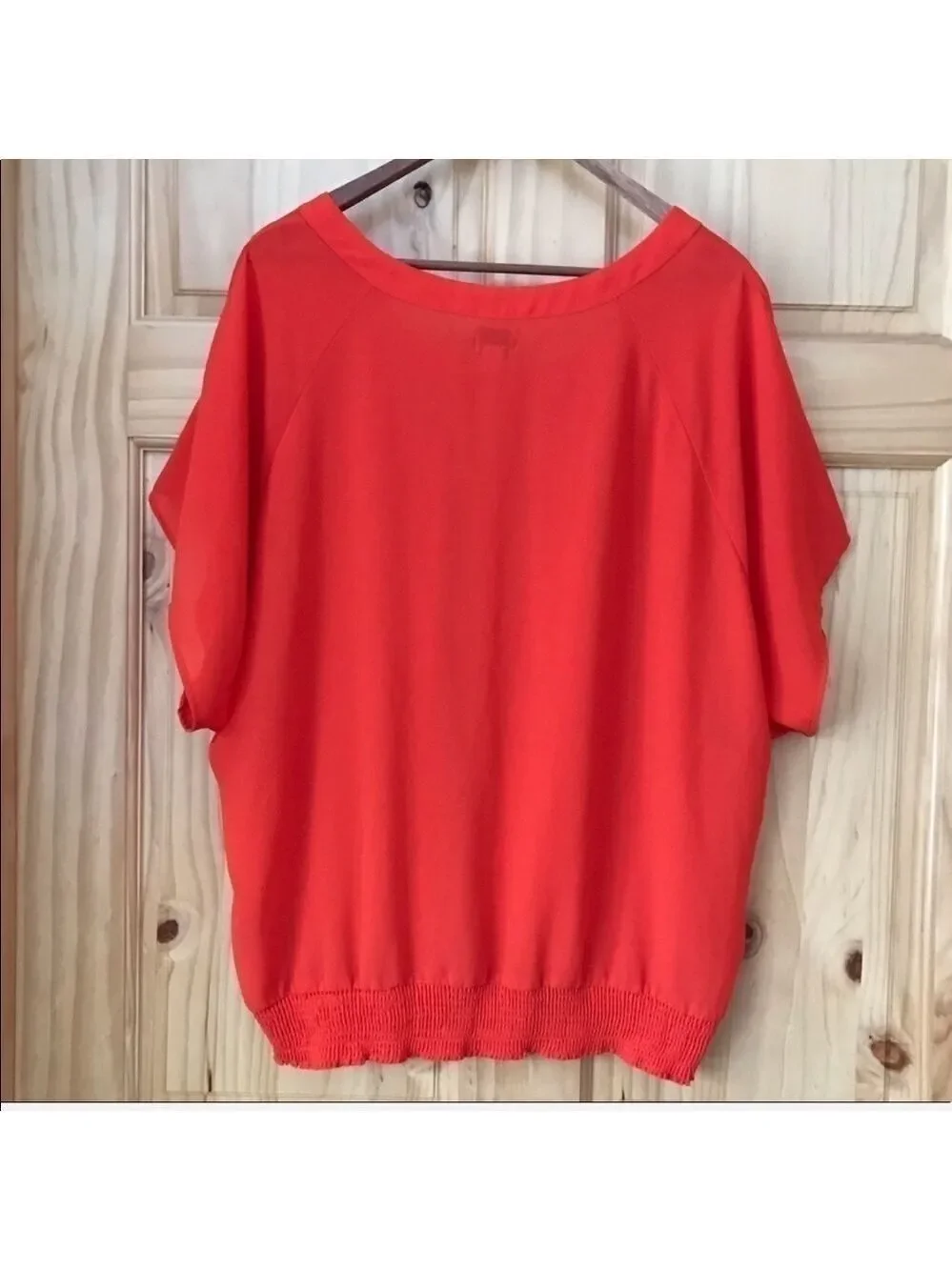 Worthington woman pleated neck blouse plus size 2X